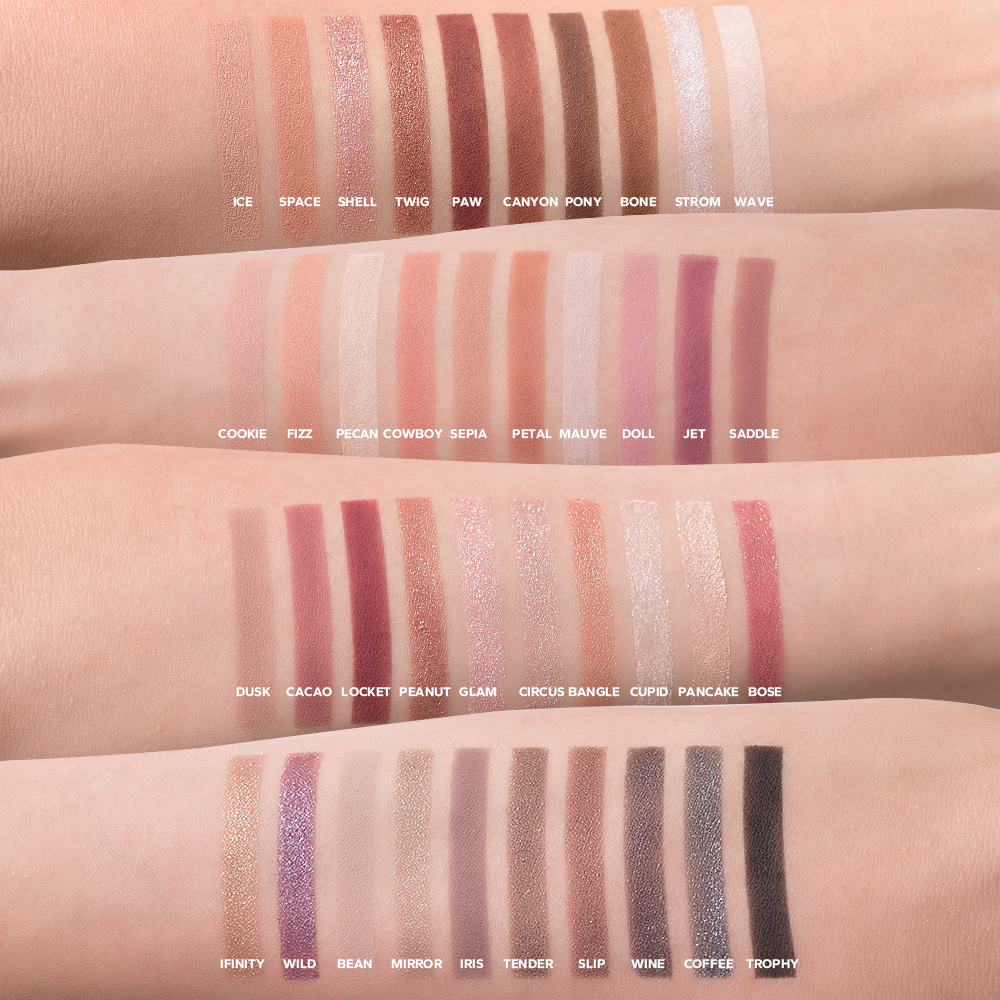 Beauty Glazed Neutral Vibes Matte 40 Colors Highlight Shimmer Eye ...