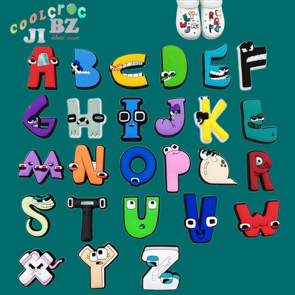 Jibbitz for Crocs Cute Alphabet Legend Series Shoe Accessories Crocs