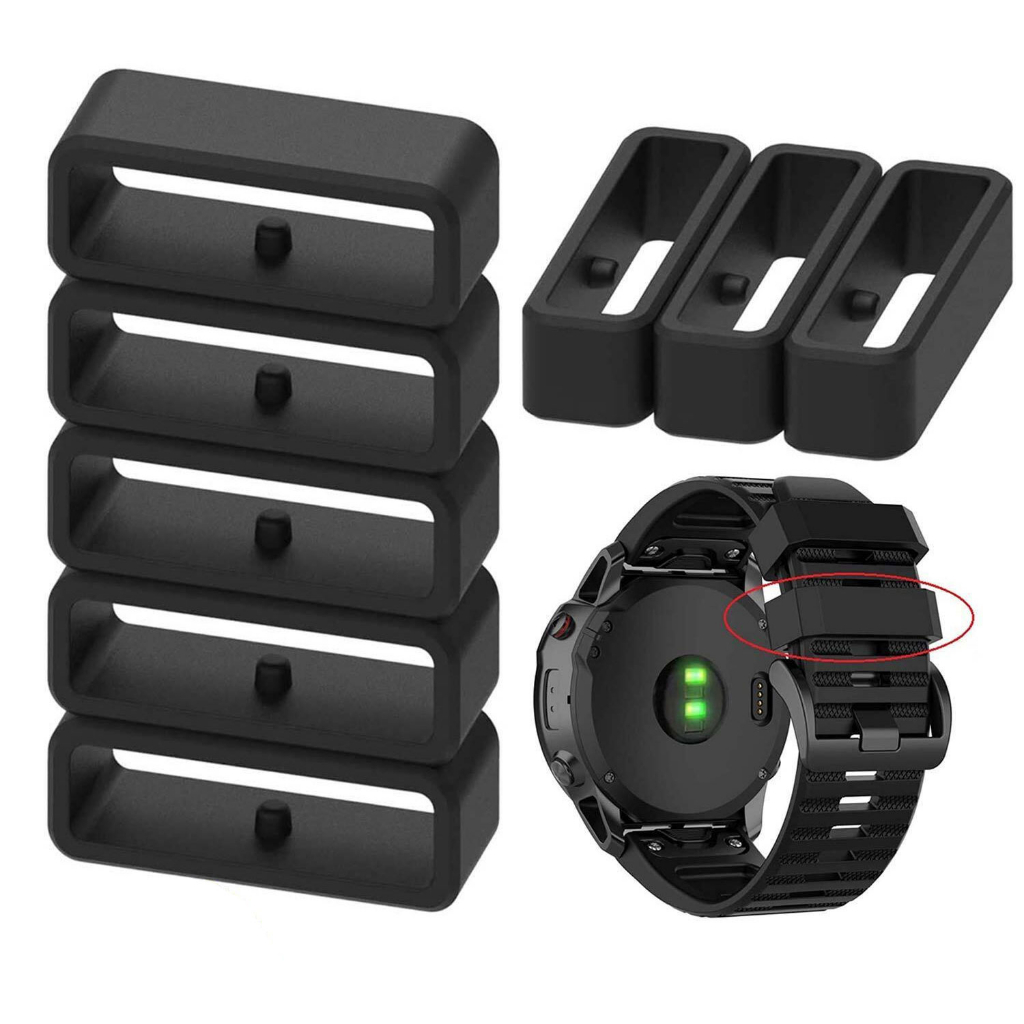 3x Watch Band Strap Loop Keeper Lock Fastener Ring For Garmin Fenix