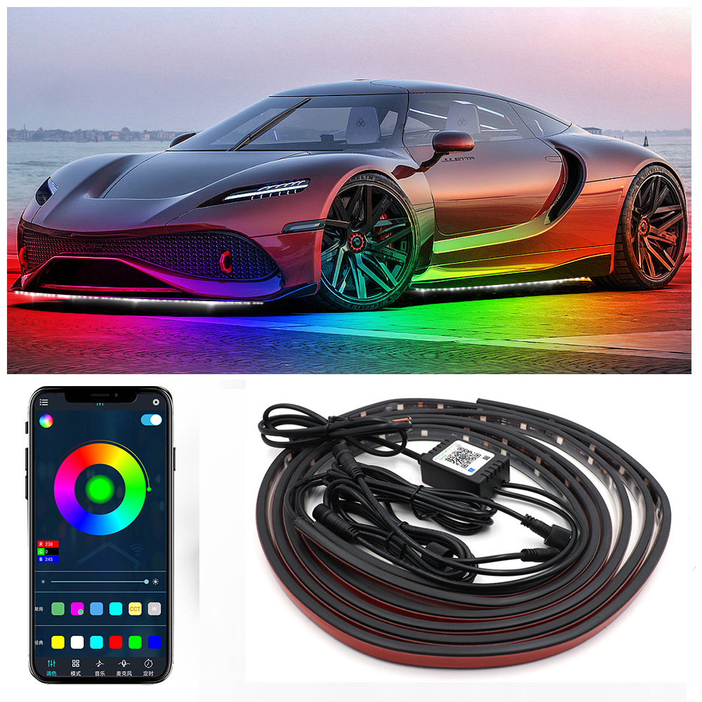 Bluetooth Led Strip Dream Color Car Underglow Light Chasing Rgb Led
