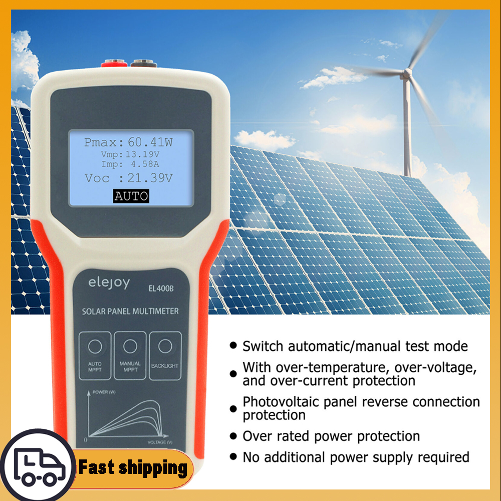 LCD MPPT solar panel multimeter smart current tester voltage tester ...