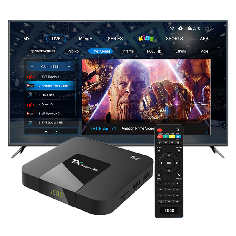 【Box+Free IPTV】TX Super 4K Android TV Box 4 Core 2G+16G Media Player ...