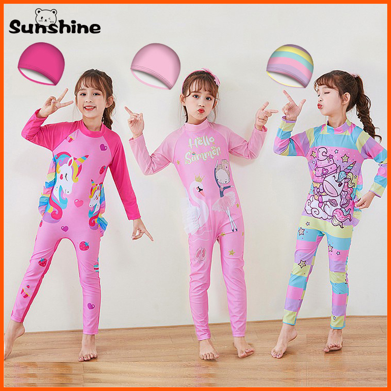 One Piece Kid Swimwear UV Protection Onepiece Drifit Thermal Swimsuit