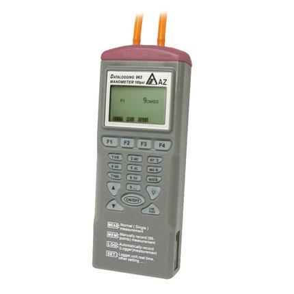 AZ9635 5psi Digital Differential Pressure Gauger Manometer Data Logger ...