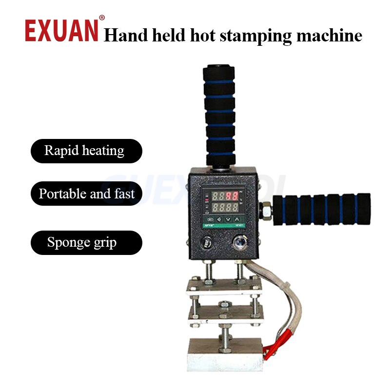 Manual Handheld Leather Wood Paper LOGO Hot Foil Stamping Creasing ...