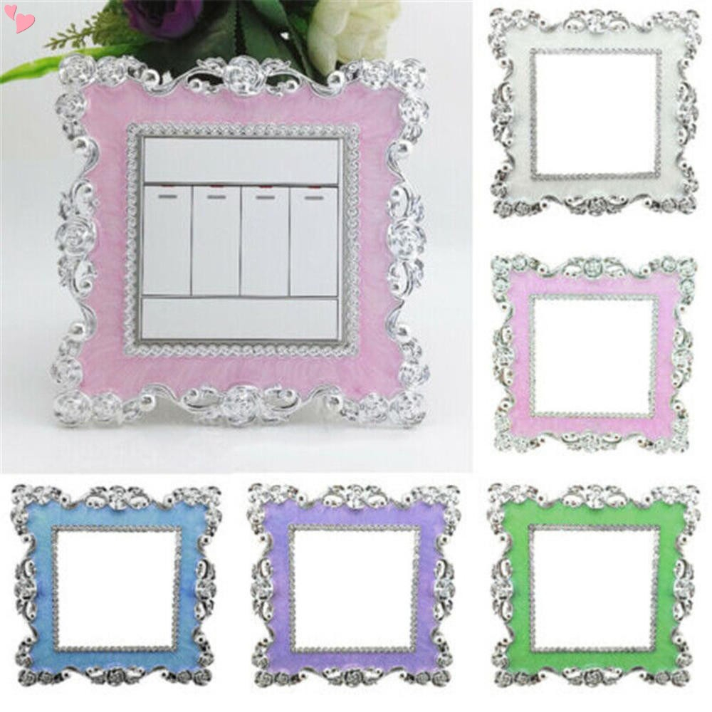 Light Switch Sticker- Square Plastic Switch Surround Protective Cover ...
