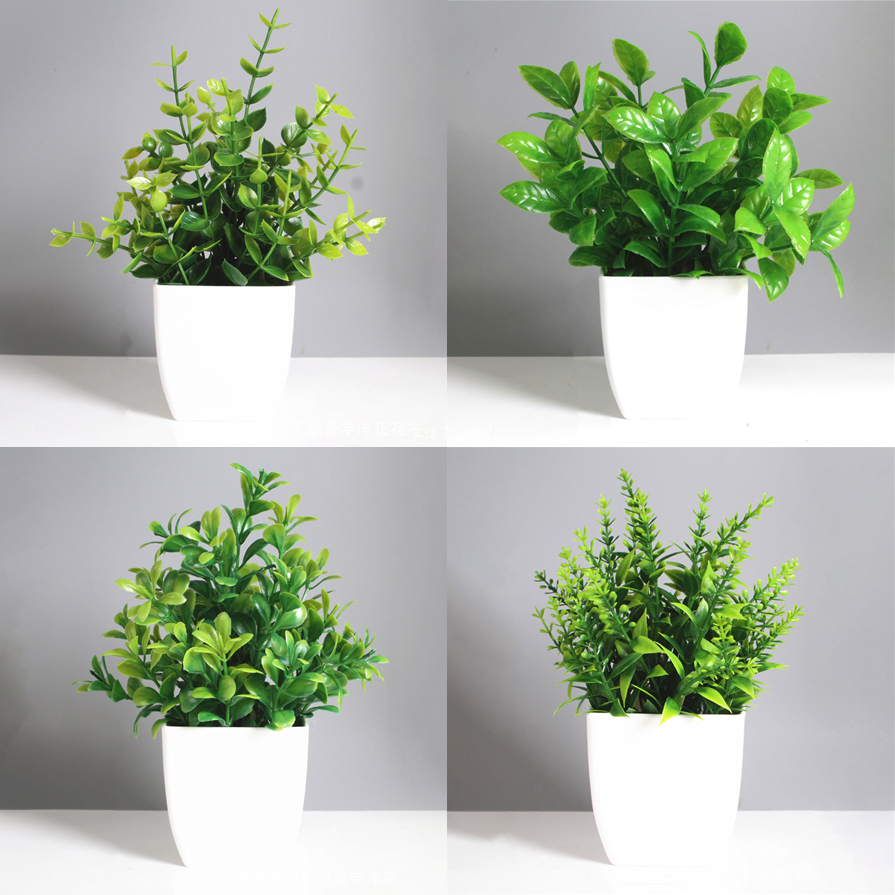 1pc artificial plants with pot Artificial Bonsai Fake Plants Artificial