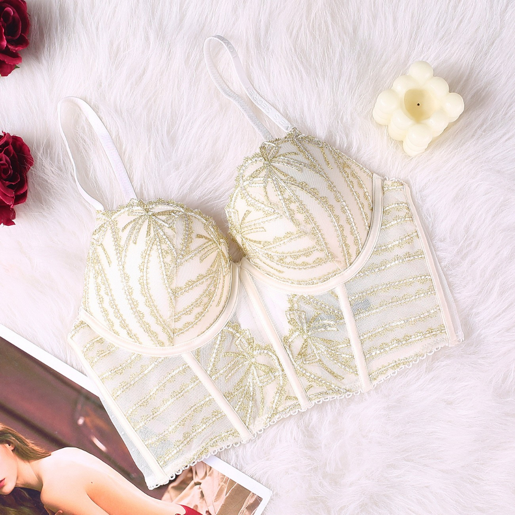 Victoria's Secret lingerie brand design with printed straps brings a