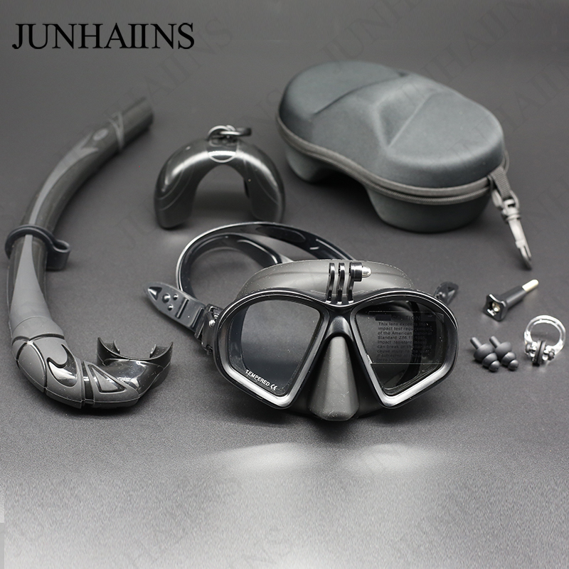 COD Wet Gopro Mount Low Volume Snorkeling Mask Tempered Glass Freedive