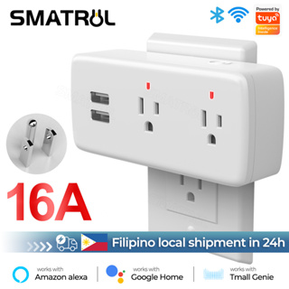 Tuya Smart Socket WiFi RF 433MHz Plug 220V 3000W Wireless Remote Control Outlet  Switch EU Voice Control for Alexa Google Home