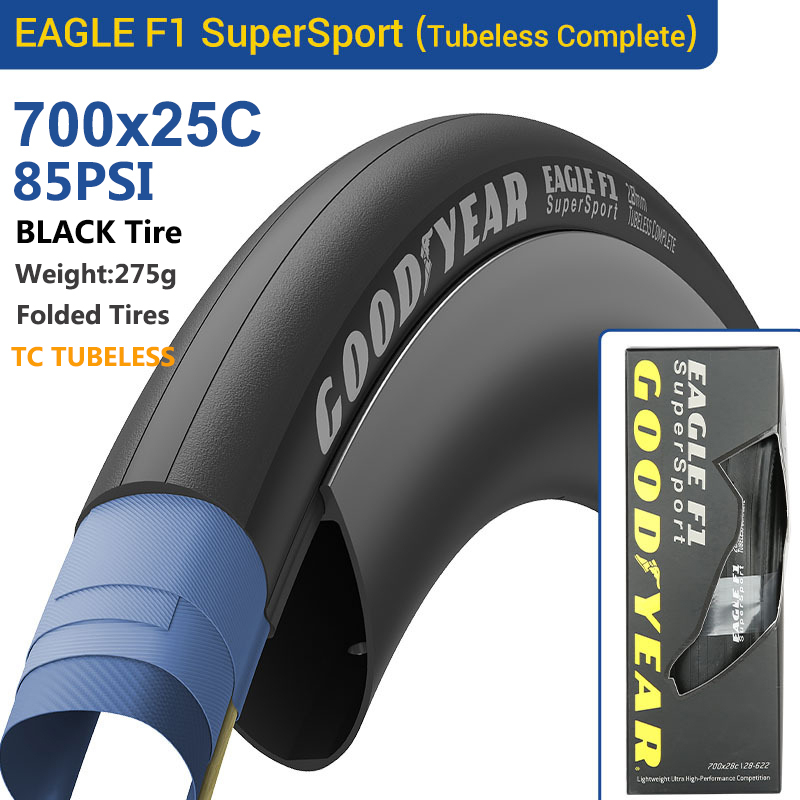 Goodyear Eagle F1 Road Bike Tires Tubeless/Tube Tyre 700x25C/28C/30C