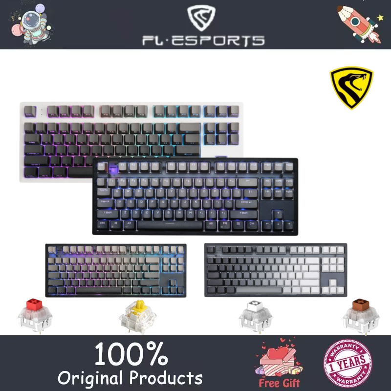 FL · ESPORTS MK870 wired mechanical keyboard RGB hot plug | Shopee ...
