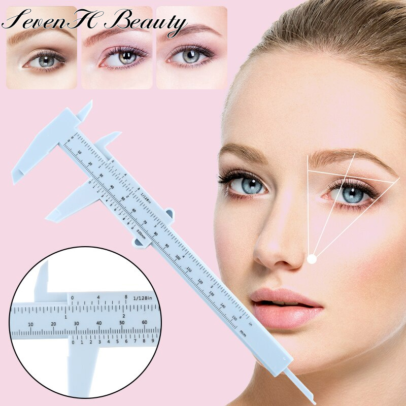150mm Portable Plastic For Eyebrow Vernier Caliper Permanent Makeup ...