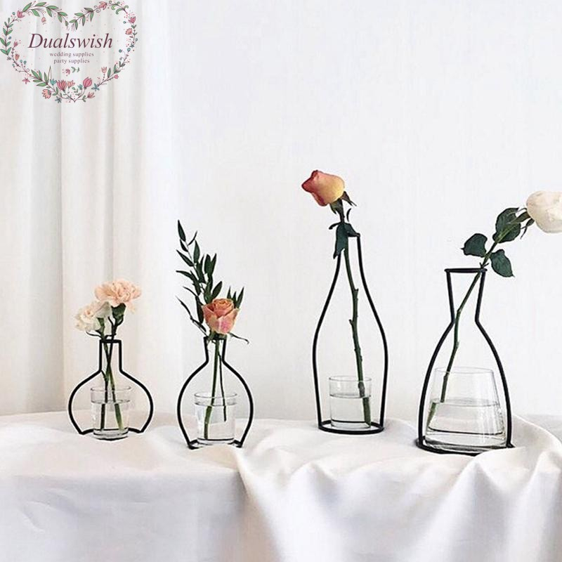Dualswish Creative DIY Party Home Decoration Vase Black Plant Rack ...