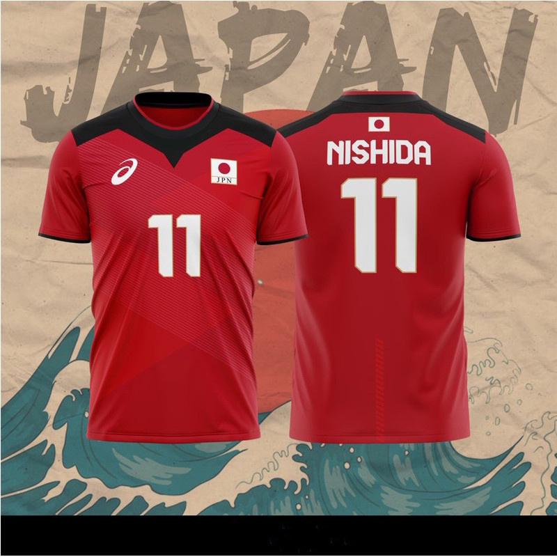 2020 Japan Olympic Volleyball Jersey Nishida yuji No.11 /3 Colors ...