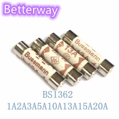 thumbnail image 2 of 5-Pack Bussmann 7A 250V Ceramic Fuses – 6x25mm, BS1362 – RoHS Approved 2 of 6