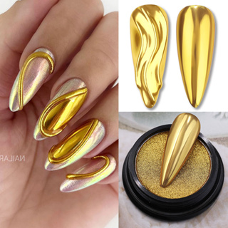 Bcloud 0.5g Mirror Silver Nail Powder Dust Glitter Shinning Chrome Pigment Manicure, As The Picture