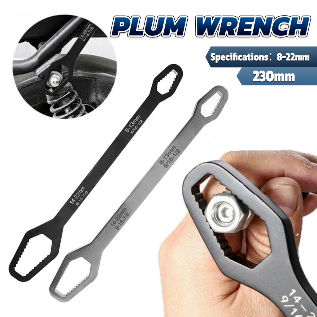 Universal Wrench Tool DoubleSided HeavyDuty MultiFunctional Plum