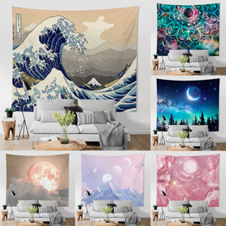 Tapestry Wall Hanging, Great Wave Kanagawa Wall Tapestry with Art Nature  Home Decorations for Living Room Bedroom Dorm Decor in 150cm x 200cm :  : Home