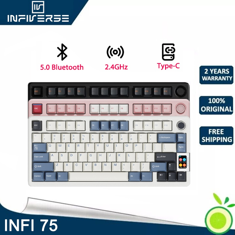 Infiverse infi75 Mechanical keyboard Wireless three mode RGB custom TTC ...