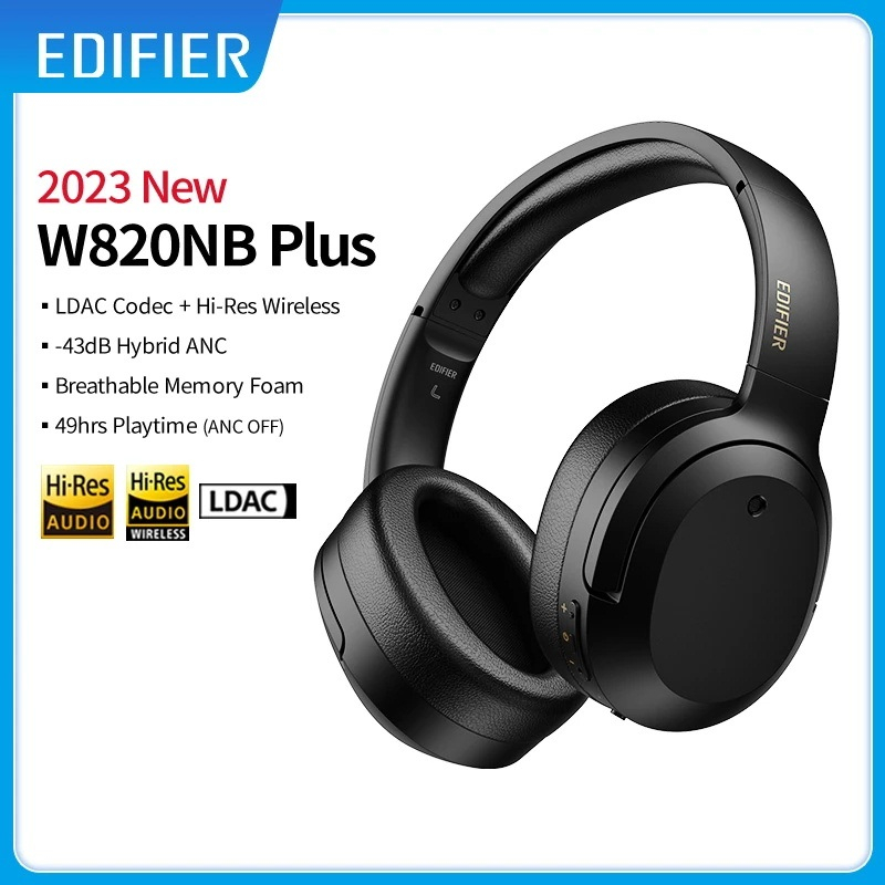 Edifier's W820NB Plus ANC Headphones Are A Hi-Res Bargain