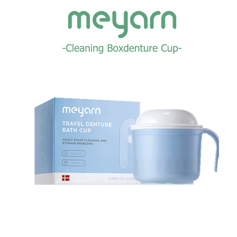 MEYARN Portable Retainer Cleaning Boxdenture Cup for Dentures Teeth ...