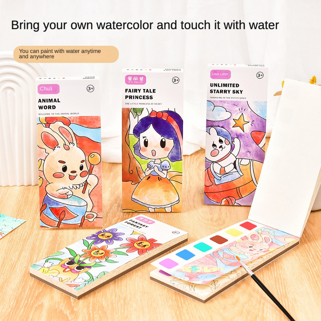 Notepad Coloring Notebook Drawing Notebook Graffiti Dipped in Water ...