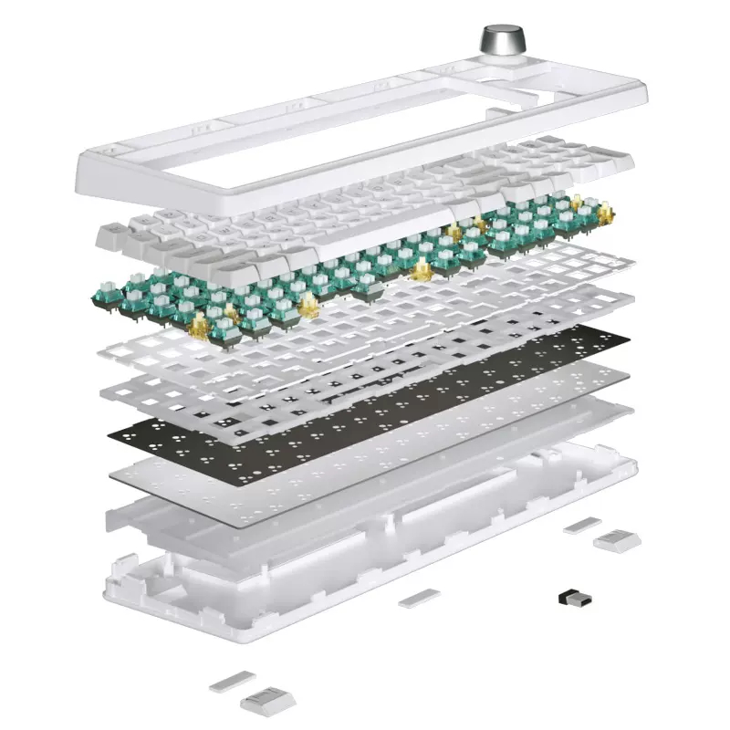 Lychee gaming G66/G66pro g80 pcb g96 pcb mechanical keyboard white