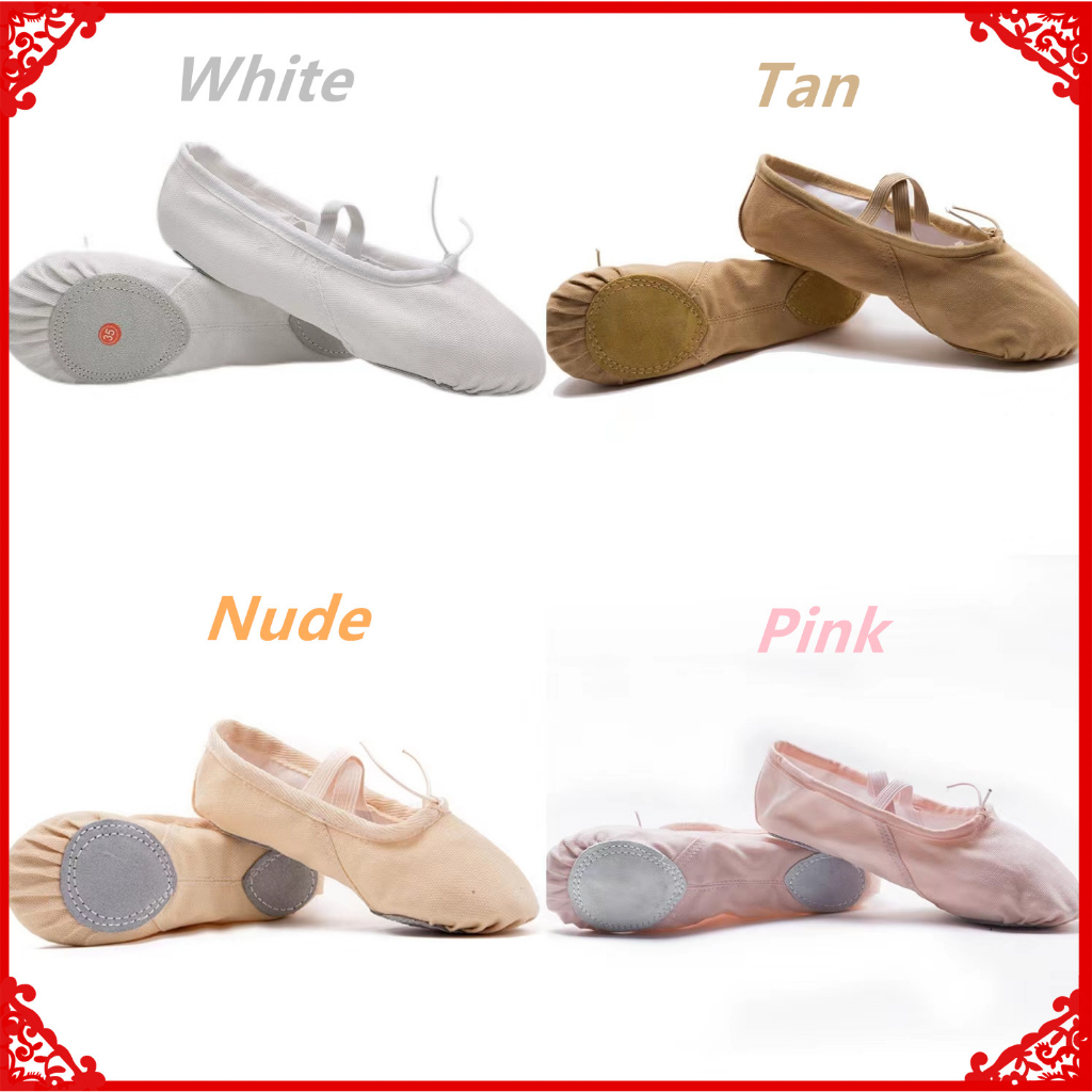 Ballet Shoes For Kids Girl Women Ballerina Shoes Canvas Flats Dance
