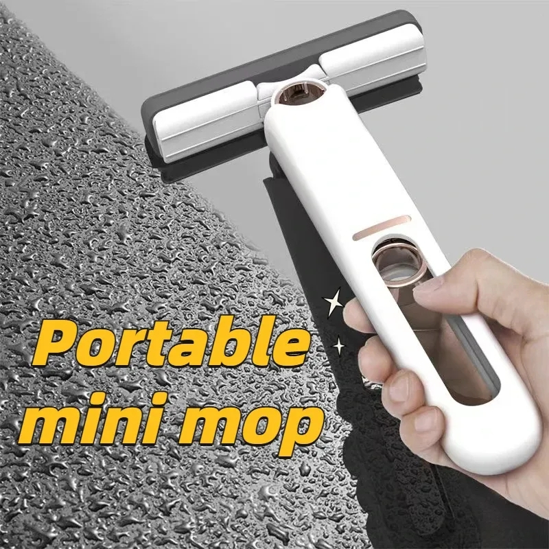 Portable Mini Mop Mini Handheld Squeeze Cleaning desktop mini mop ...