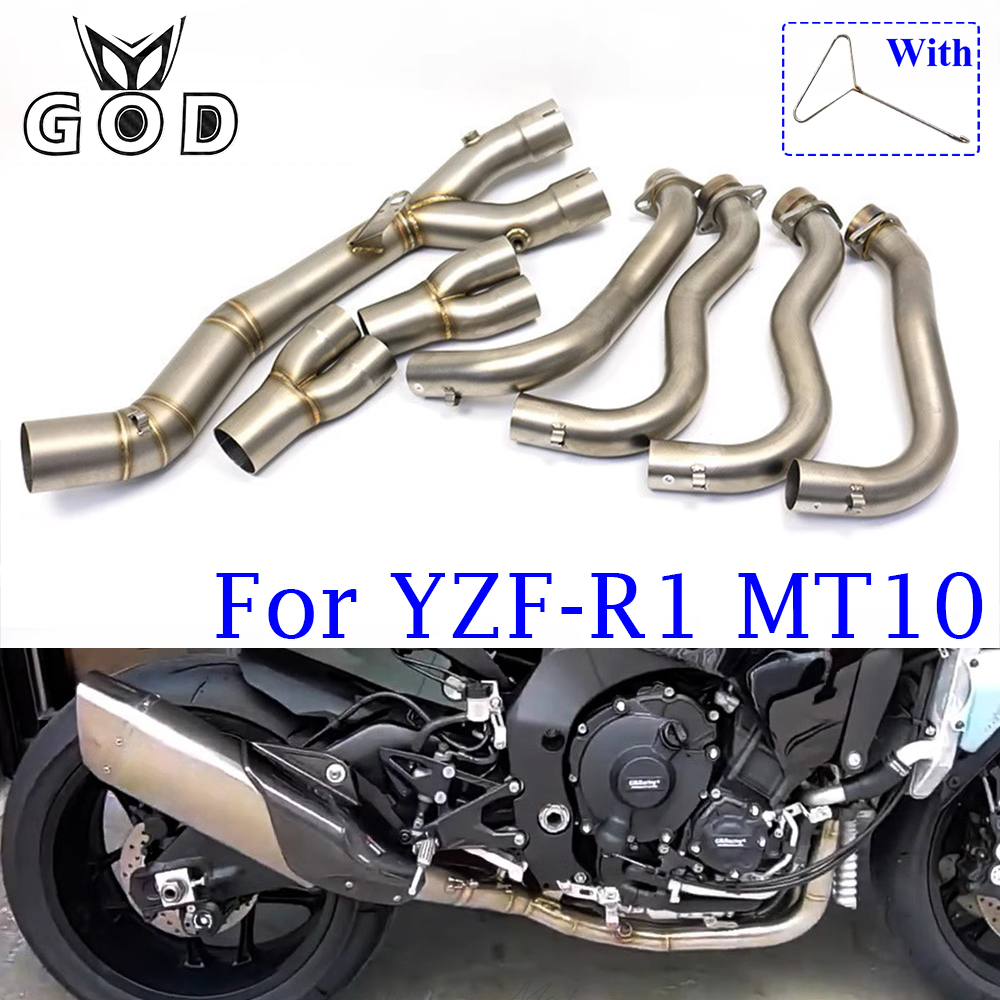 MT 10 2016 - 2020 Racing Down Pipe Mid Pipe EX DOMINATOR - View #5