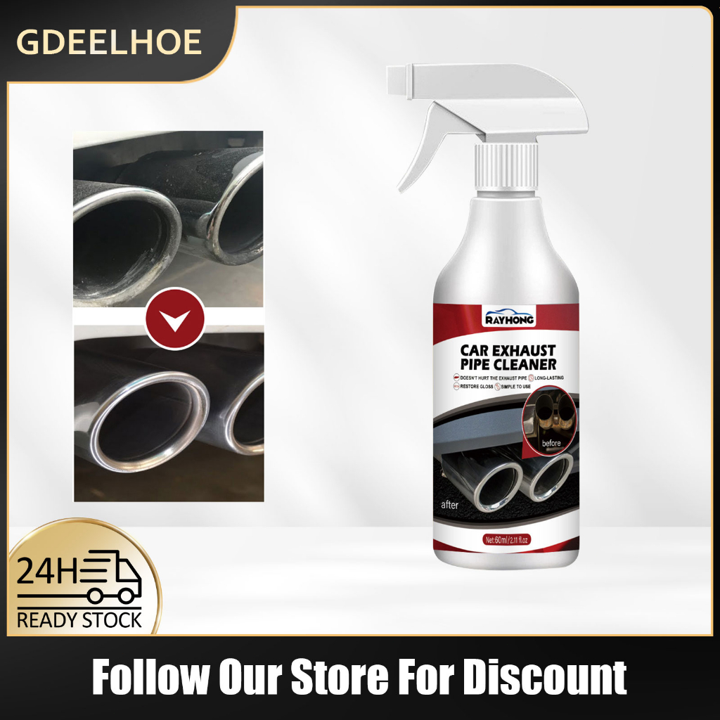 Rayhong Car Exhaust Pipe Cleaner Rust Removal Carbon Deposit Black