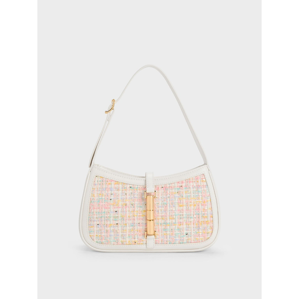 CHARLES＆KEITH Cesia Metallic Accent Shoulder Bag Shopee Philippines