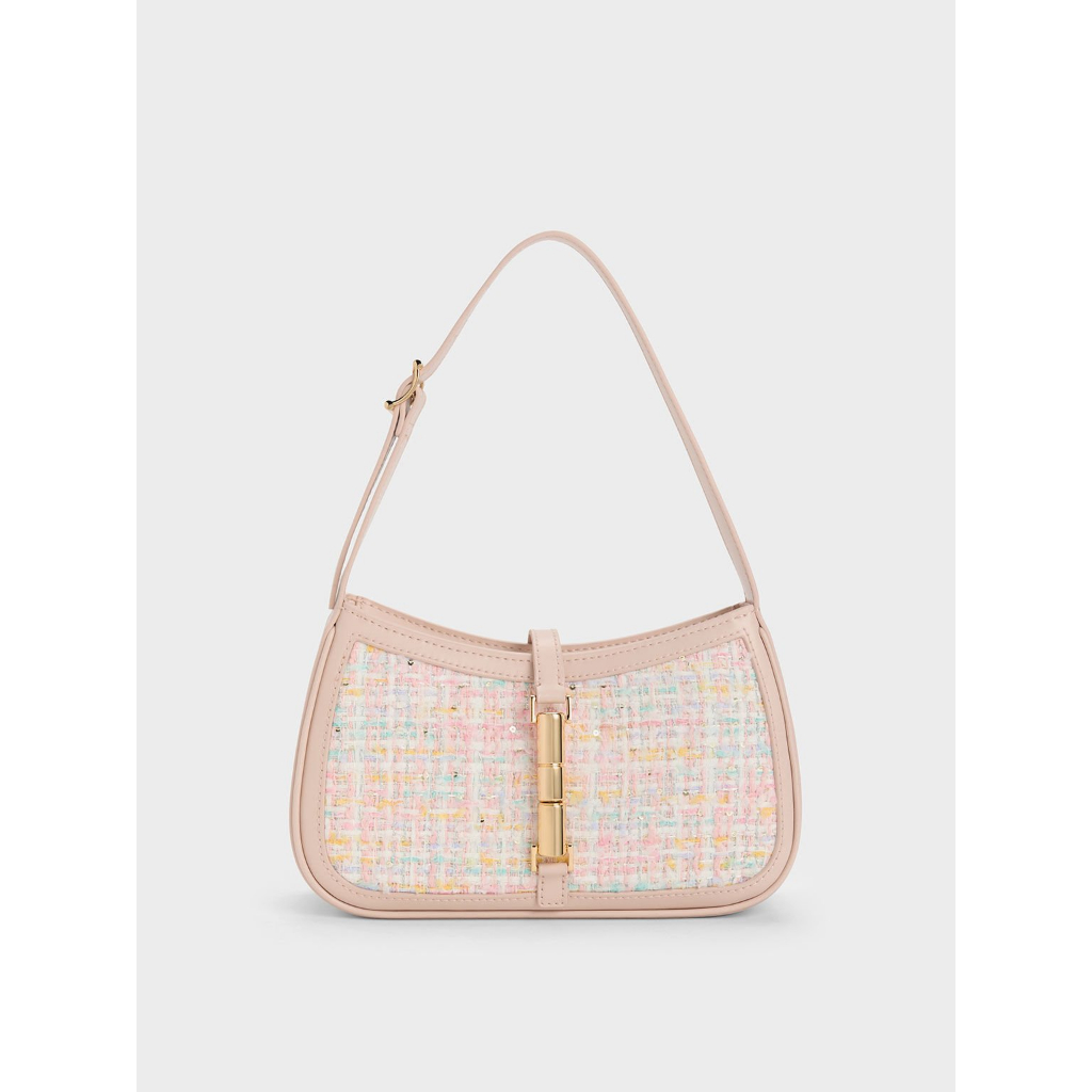 CHARLES＆KEITH Cesia Metallic Accent Shoulder Bag Shopee Philippines