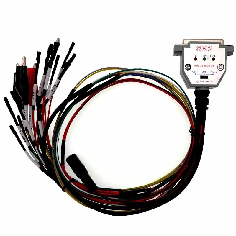 3 LED LIGHTS Boot Bench Cable DB25 ECU Bench Pinout Cable for SM2 PRO ...