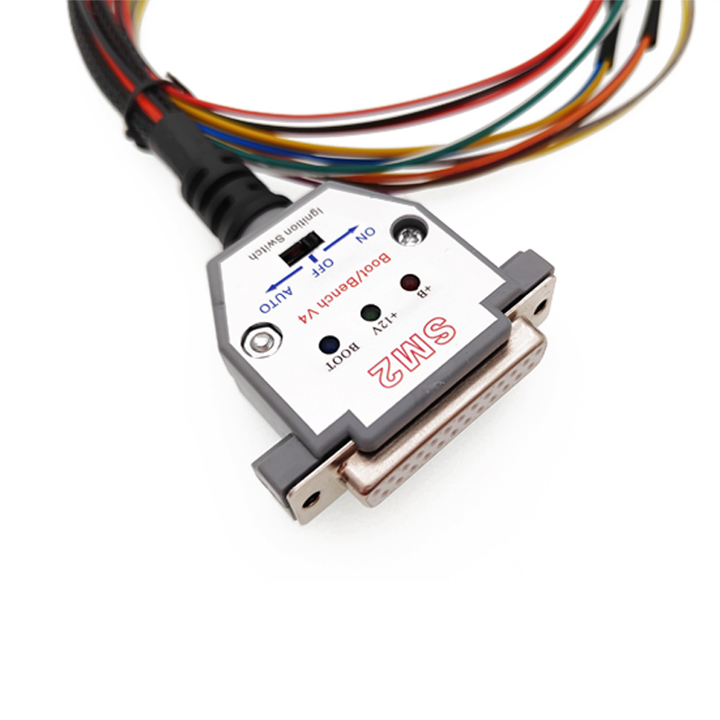 3 LED LIGHTS Boot Bench Cable DB25 ECU Bench Pinout Cable for SM2 PRO ...