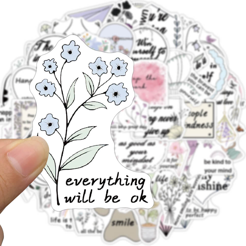 [Large sticker]100pcs Inspirational Jesus Bible Verse Stickers