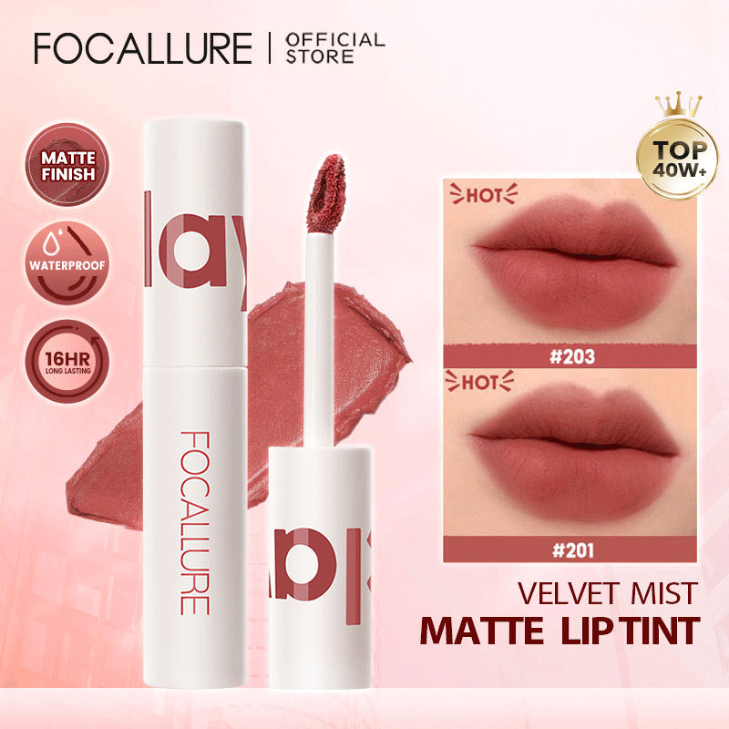 Focallure Velvet Mist Matte Lip Clay Lightweight Soft Lip Mud Lip Tint Mousse And Smooth Lipclay 