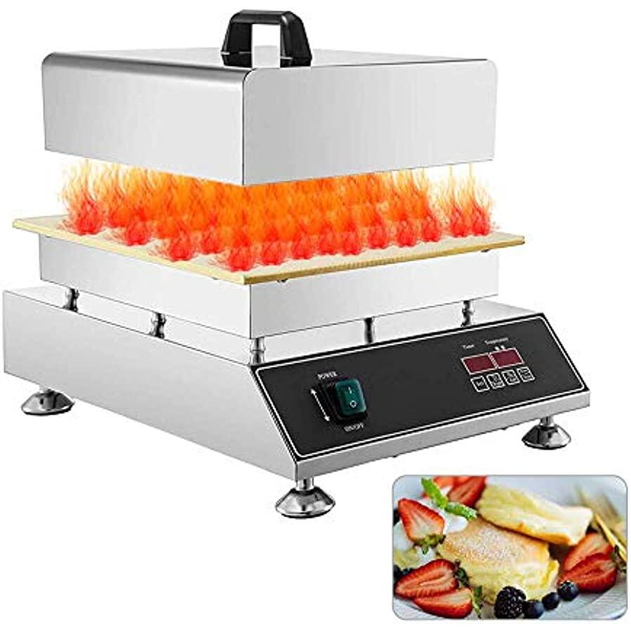 Waffle Maker Iron Commercial Toaster Waffle Iron Fluffy Souffle Pancake ...
