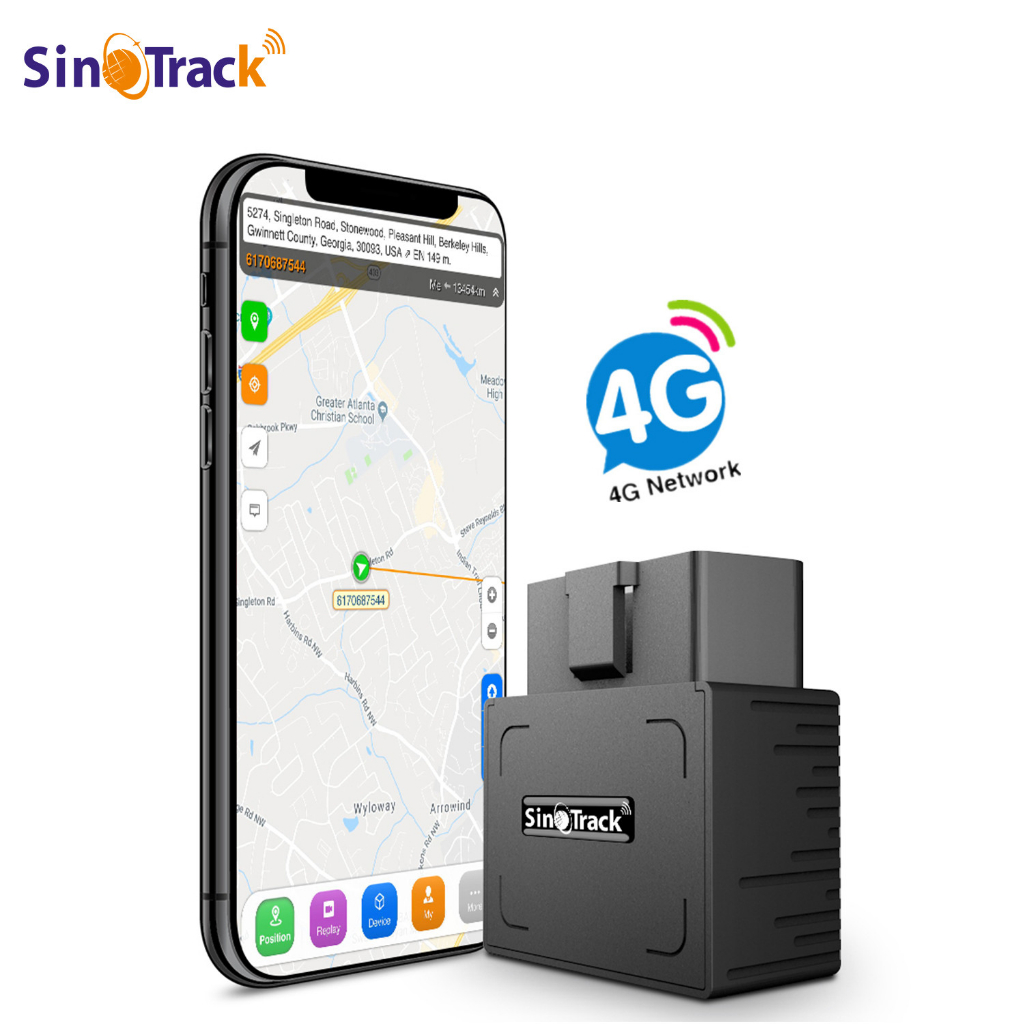 SinoTrack 4G Car OBD GPS Tracker ST-902L Real Time Tracking Device ...