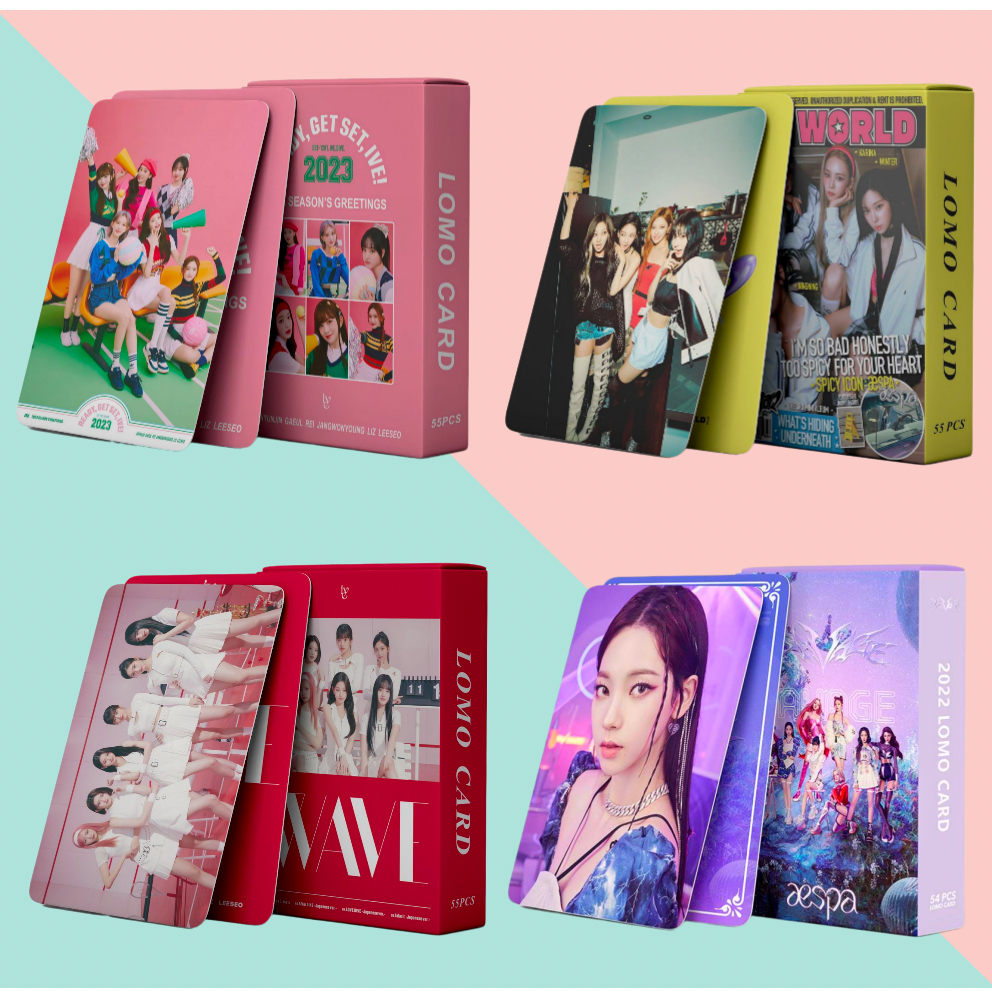 UNI.FUN 54 Pcs IVE AESPA Album Lomo Card Kpop Photocard Postcard ...