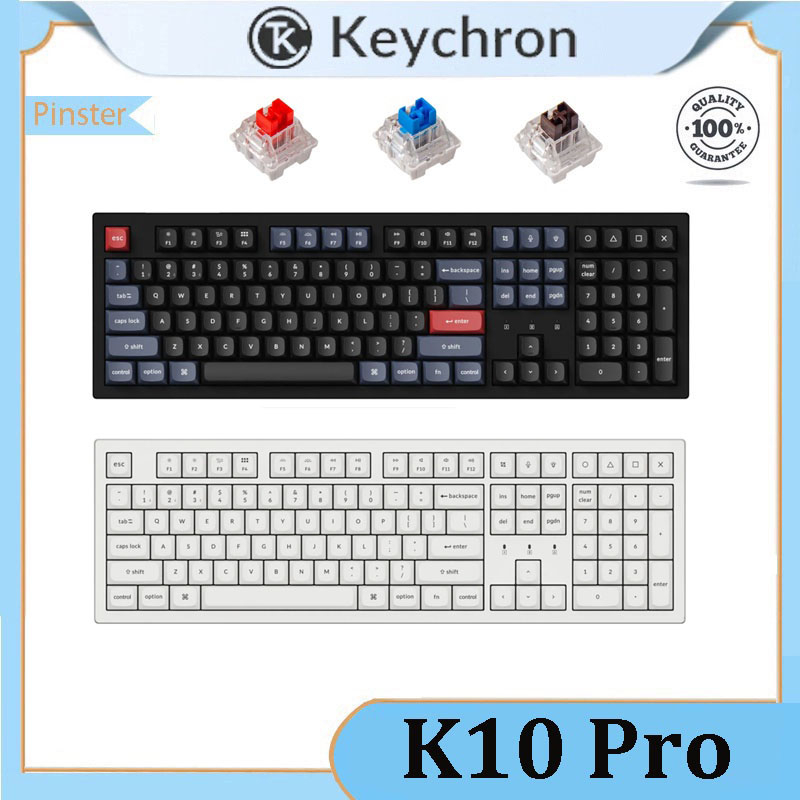 Keychron K10 Pro Bluetooth wireless mechanical keyboard, supporting hot ...