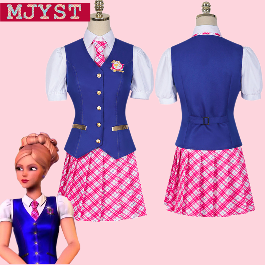 2023 Barbie Movie Delancey Devin Blue Uniform Outfits Halloween ...