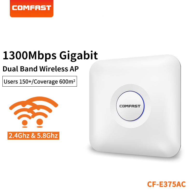 COMFAST Wireless Ceiling AP 1300Mbps 802.11AC Dual Band 2.4G+5G Wifi ...