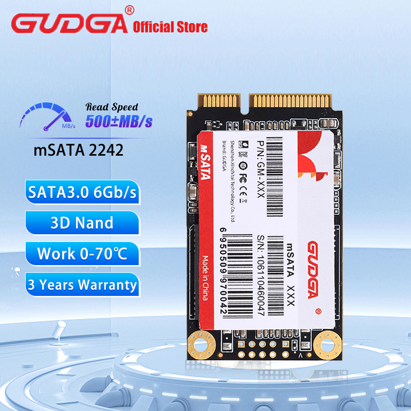 GUDGA mSATA SSD SATAIII Solid Disk 1TB 2TB HDD Internal Solid State ...