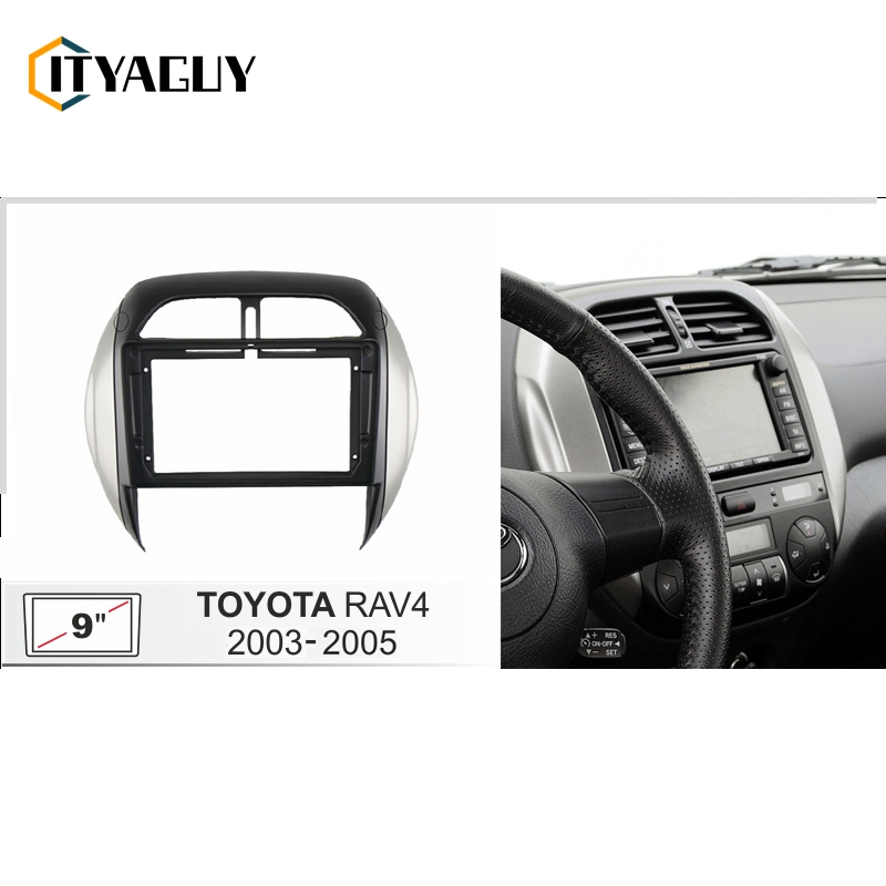 9 Inch Car Dashboard for Toyota RAV4 2003-2005 Dashboard Kit Installed ...