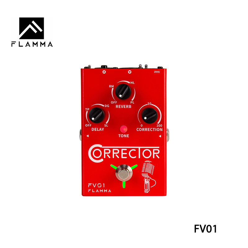 FLAMMA FV01 Vocal Effects Processor Pitch Correction with Delay Reverb