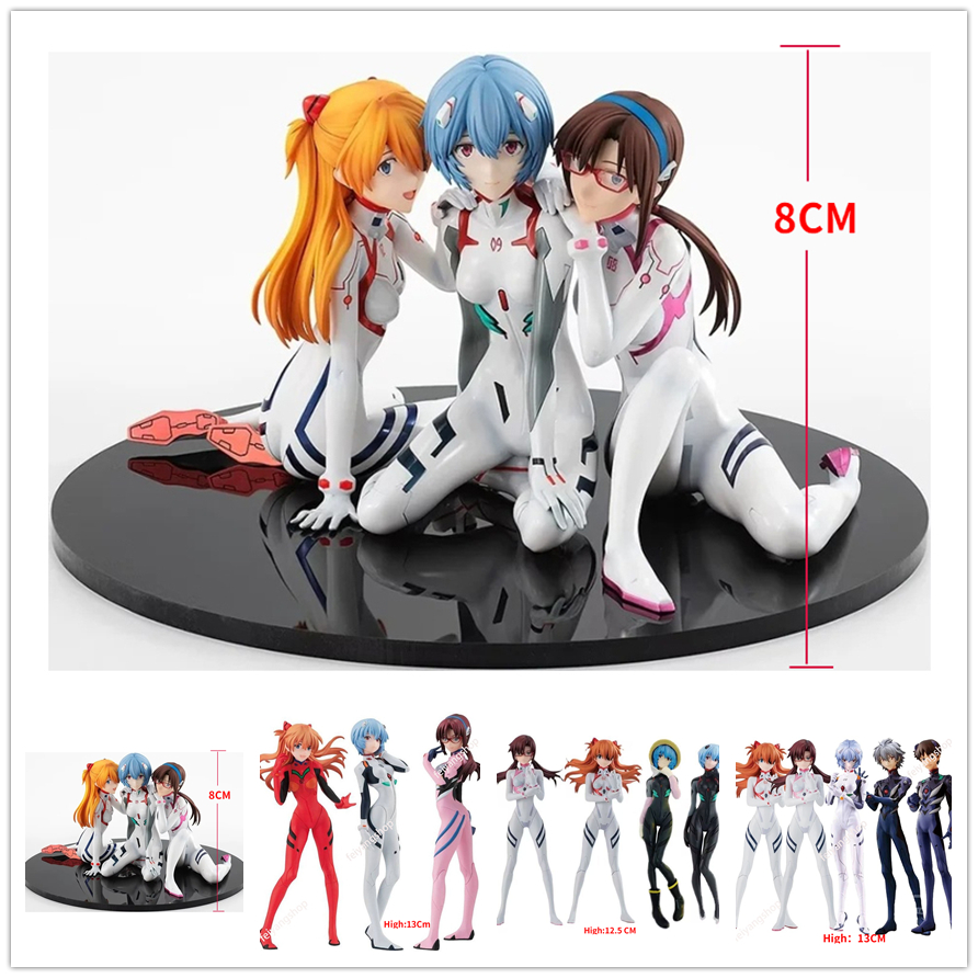 Neon Genesis EVA Evangelion PVC Figures Mari Rei Asuka Dolls | Shopee ...