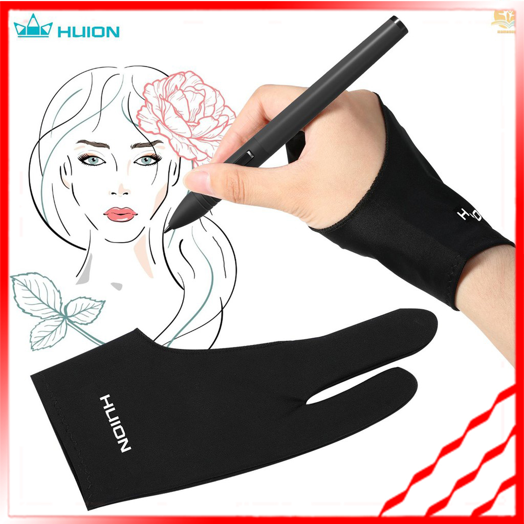 Huion GL200 Two-Finger Free Size Drawing Glove Artist Tablet Painting ...