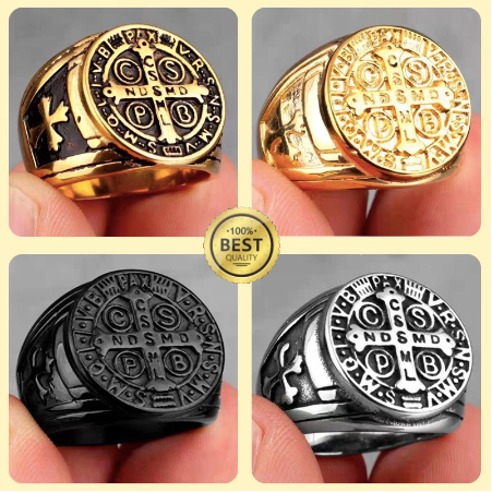 Saint Michael Ring - St. Benedict Ring, Jesus Ring Stainless, Non ...